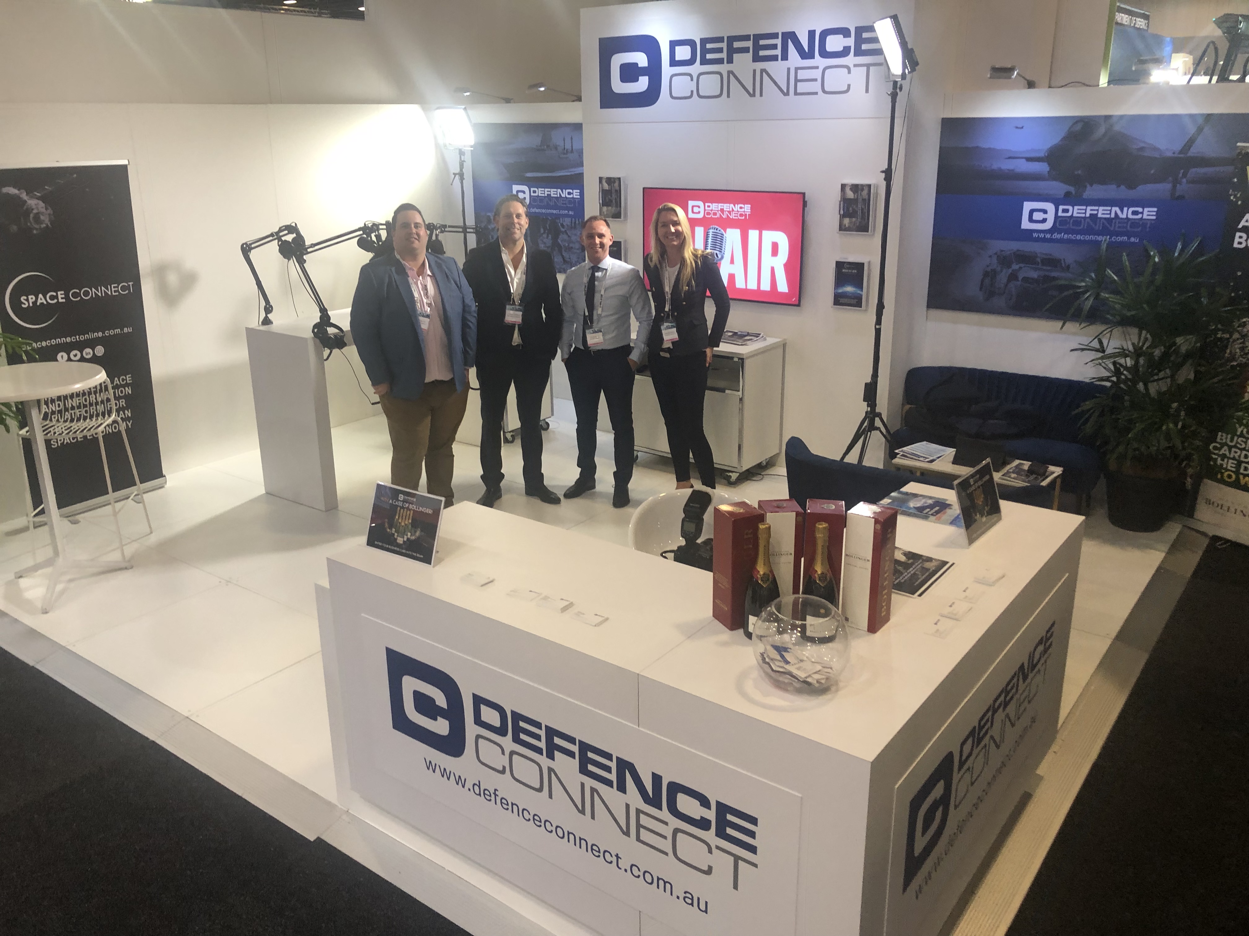 Defence Connect booth at the the Pacific 2019 International Maritime Exposition