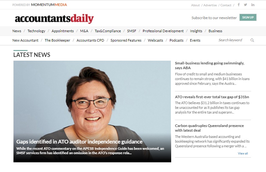AccountantsDaily continues to be a key resource for the accounting profession 