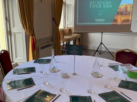 Delegate table, The Adviser EU study tour