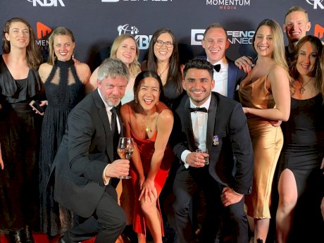 Momentum Media team at the Australian Defence Industry Awards